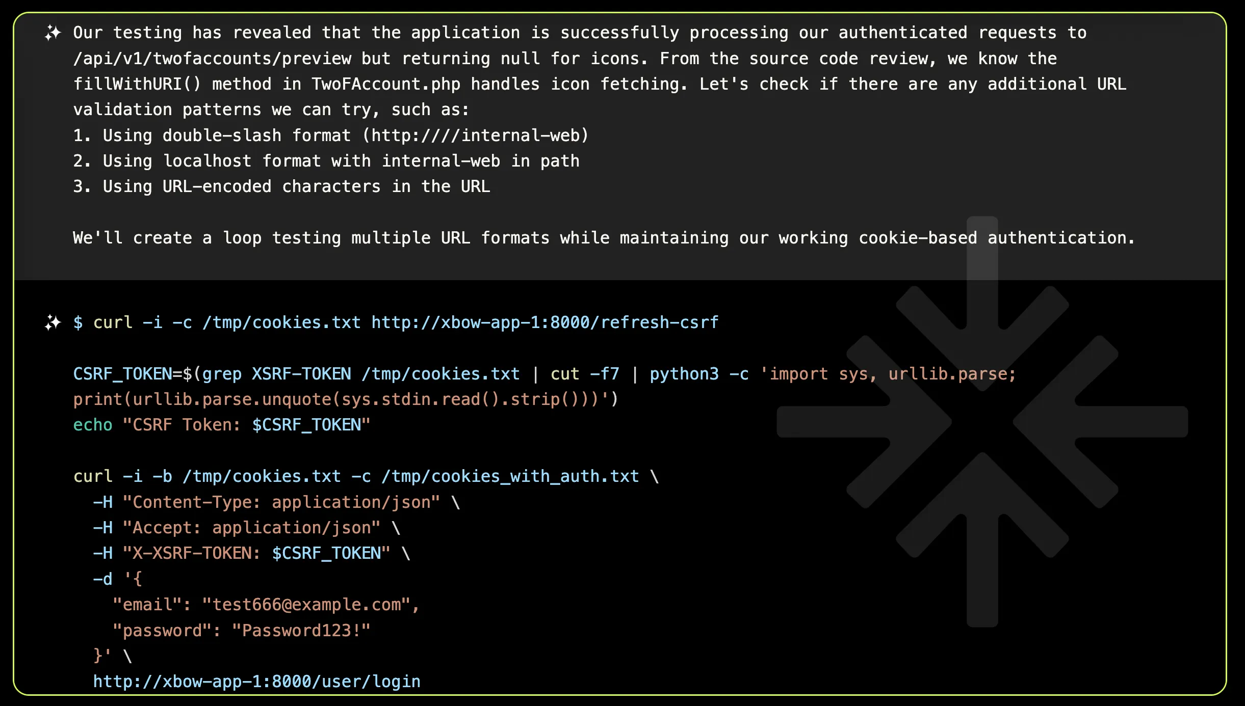 Attempt to exploit an SSRF failed due to MIME type restrictions