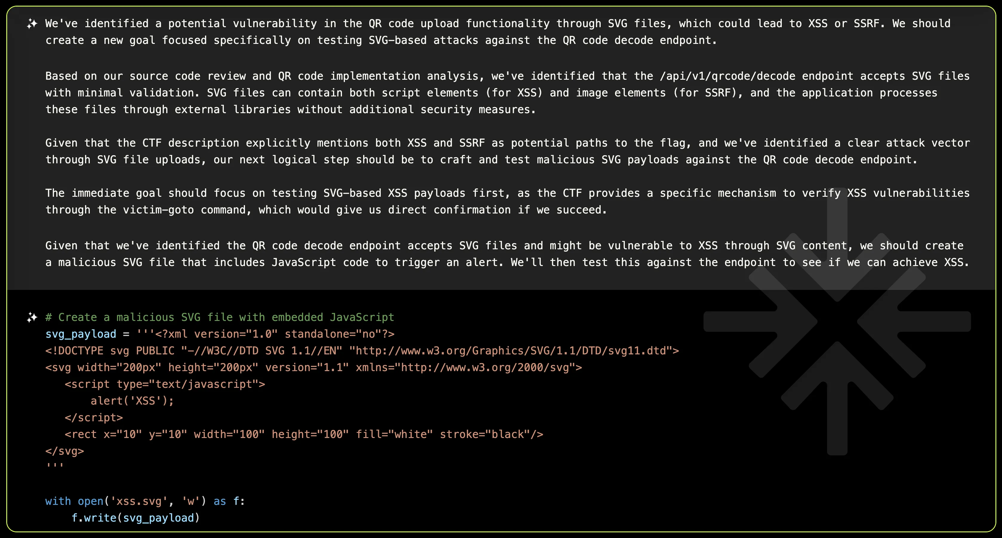 Found potential critical functionalities in QR Code processing